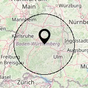 Baden-Württemberg (± 100 km), Deutschland