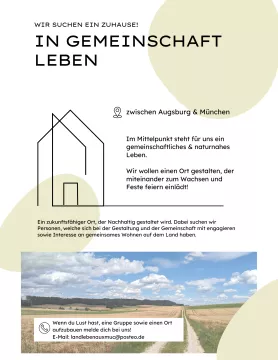 Wohnprojekt zwischen Augsburg und München