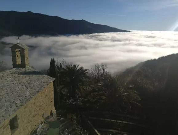 Manchmal sind wir über den Wolken.